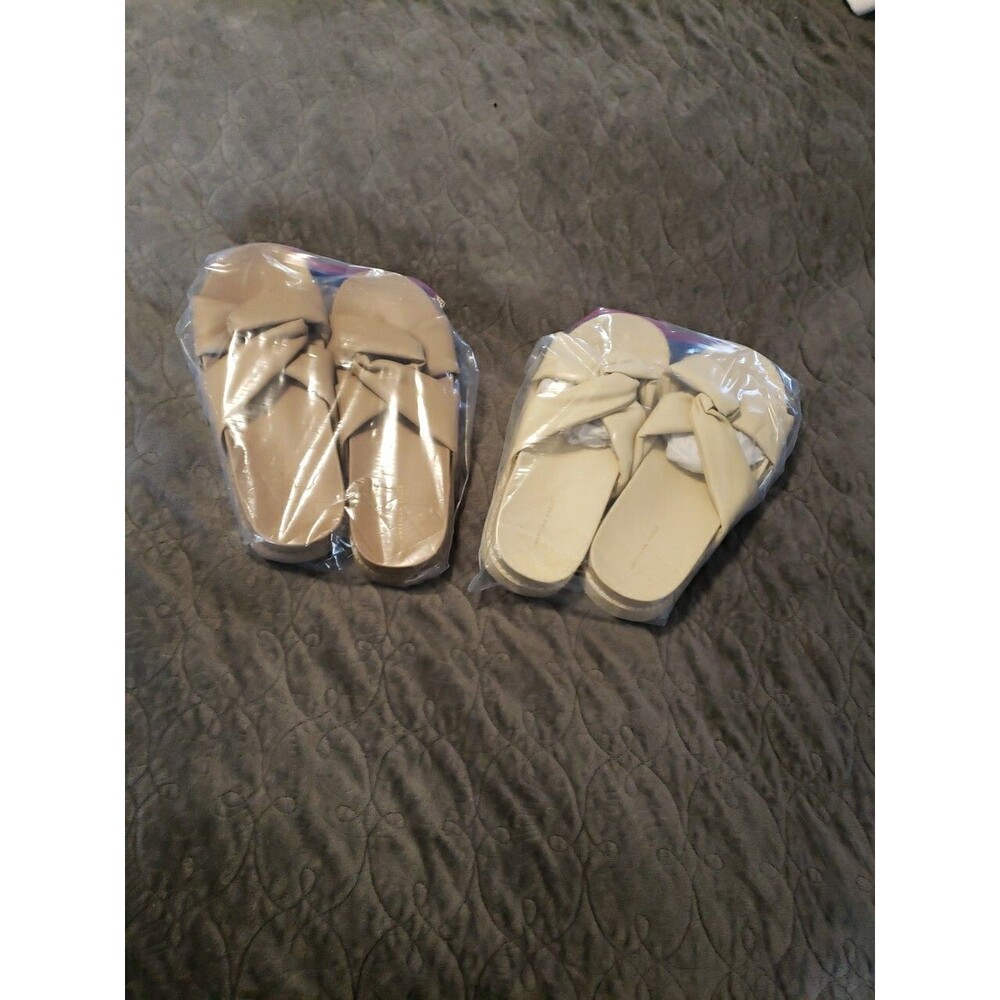 2PR. American Eagle Outfitters Soft Flat Slip-On Sandals Women's Size:9**NWOT**